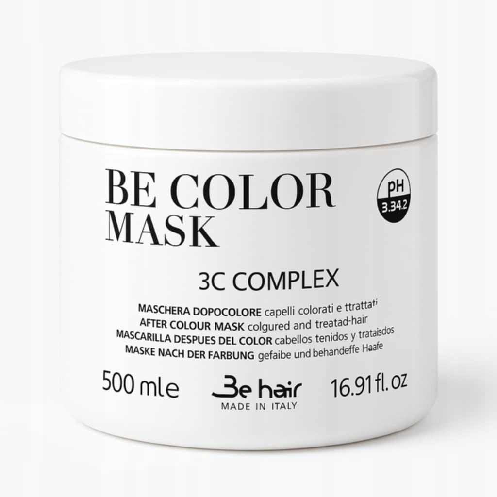 BE COLOR 3C COMPLEX zestaw szampon + maska z KERATYNA, KOLAGEN, KAWIOR Marka Be Hair