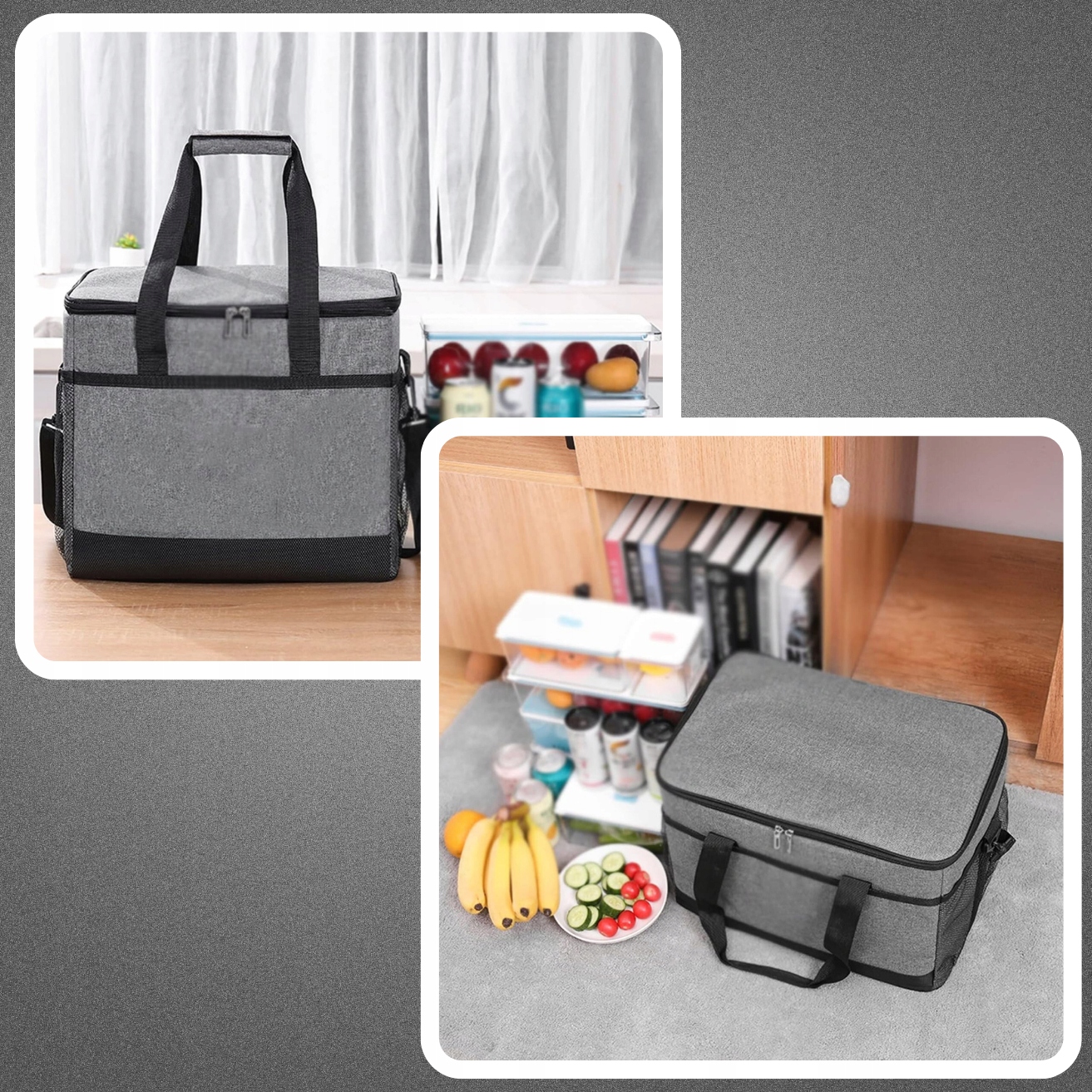 TORBA TERMICZNA TERMOIZOACYJNA TURYSTYCZNA PODRÓŻNA +2 WKŁADY CHŁODZĄCE 18L Marka Comfy Moment