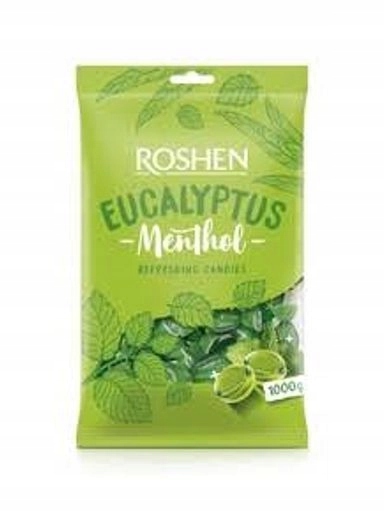 Levně 3x Roshen Bonbóny s eukalyptem 1 kg