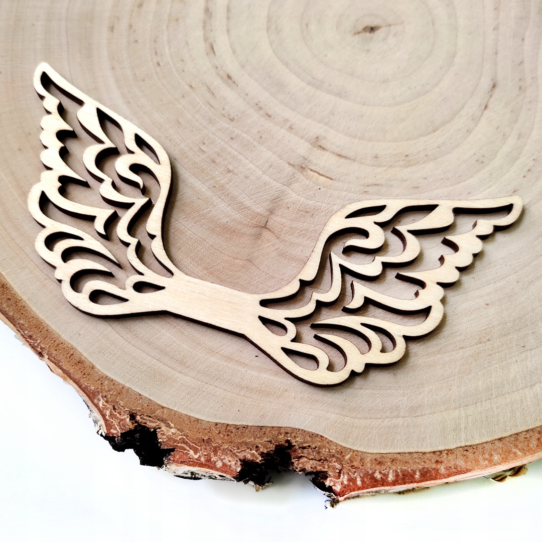 Skrzydła ze sklejki ANIOŁ MAKRAMA Kształt skrzydła