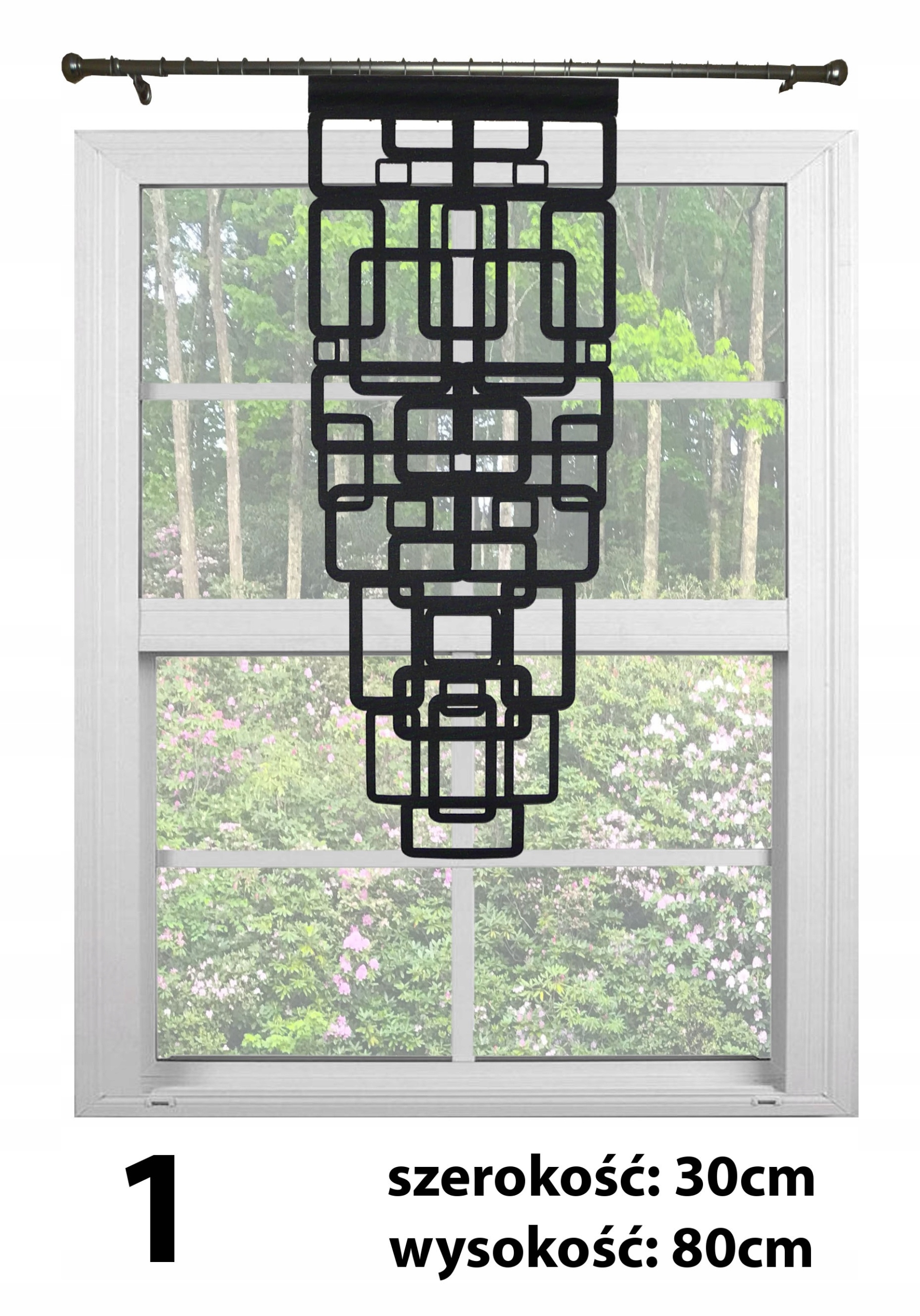 Firany Firanki Ażury Ażurowe Panel Ażur Zwis Dekor Szerokość produktu 30 cm