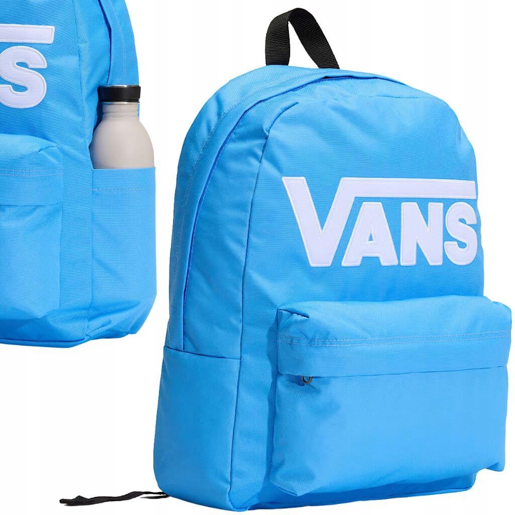 Batoh Vans Drop Old Skool modrý, prostorný notebook pánský organizér pro ženy