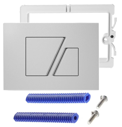 Splachovací tlačítko pro splachování Wc a splachovače Sanit S 707, lesklý chrom