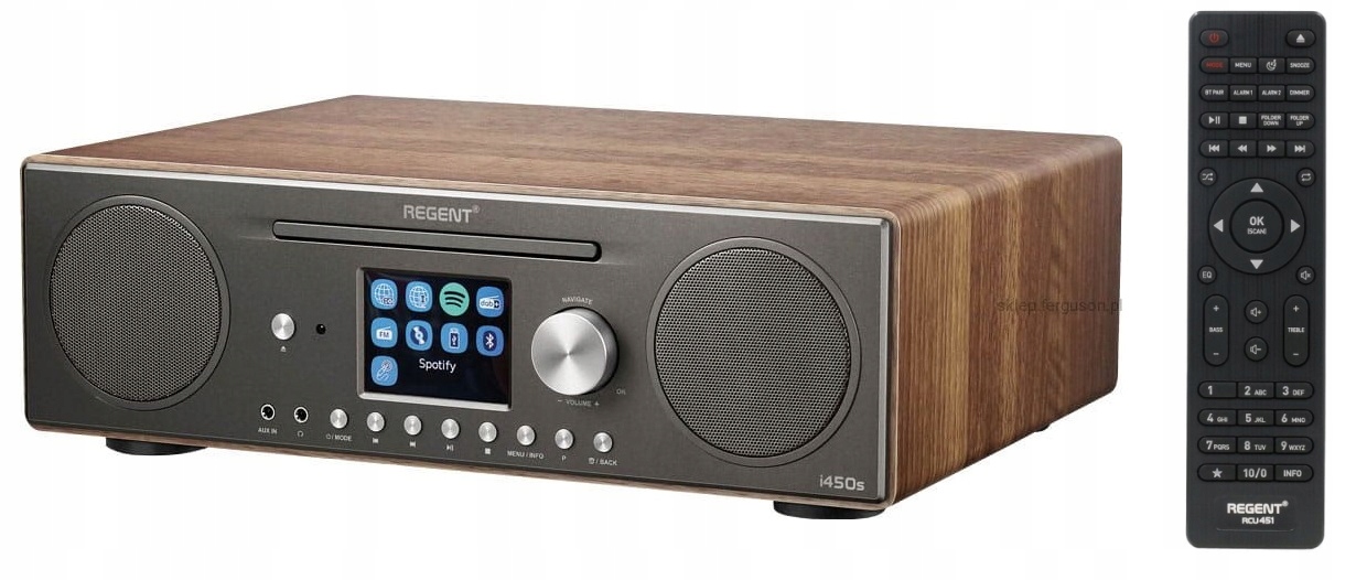 

Radio Internetowe WiFi Fm Dab+ Odtwarzacz CD i450s