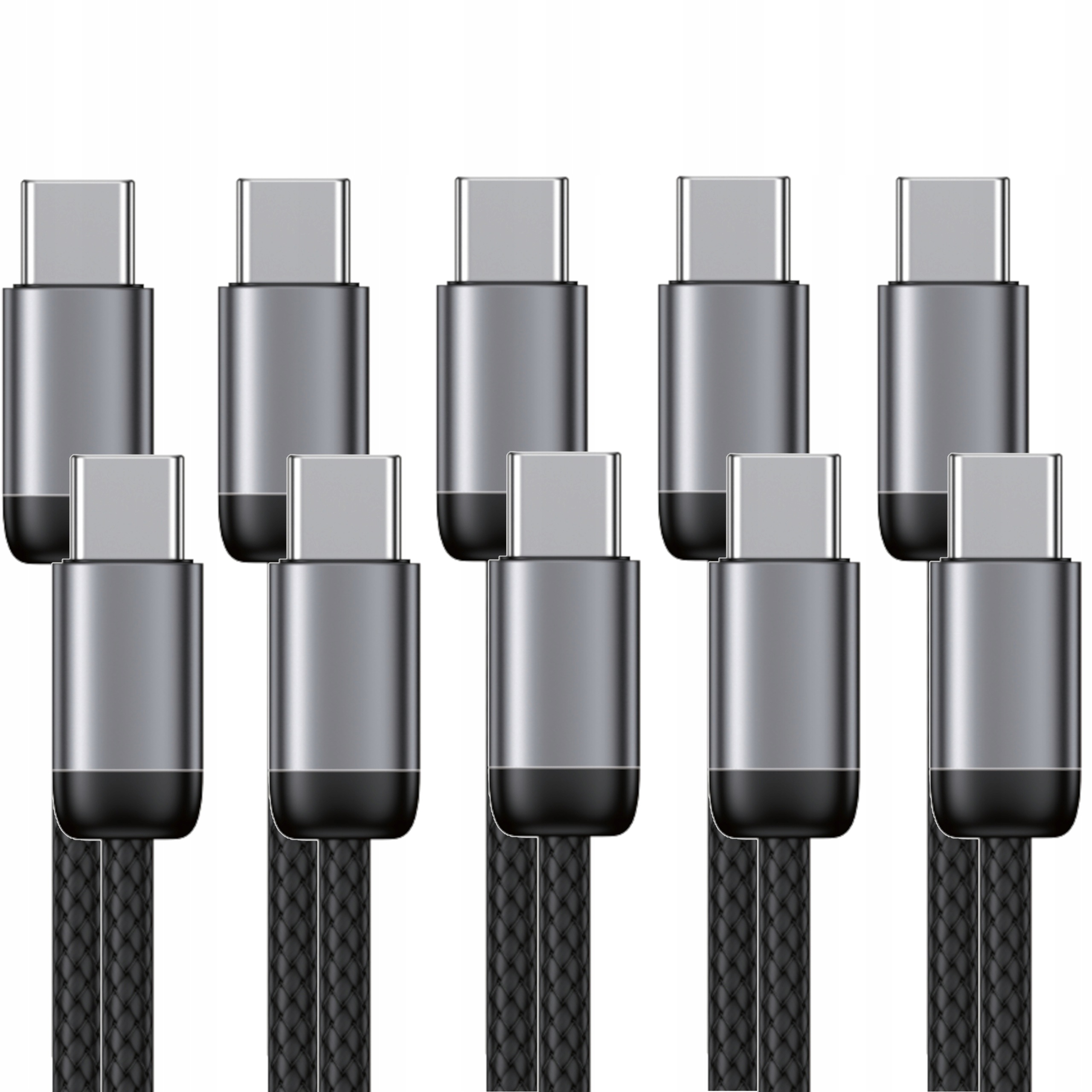 5x kabel Usb-c x2 Qc Pd 5A 100W nabíjení a datové napájení 1 m braided Encore Energy
