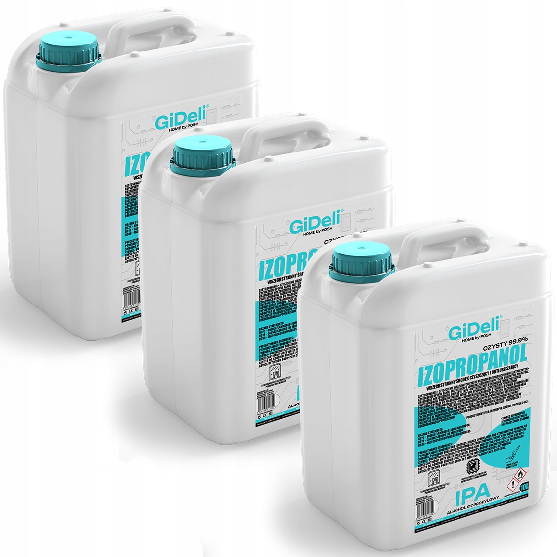 Isopropylalkohol 3x 10 l GiDeli Ipa Isopropanol 99,9%
