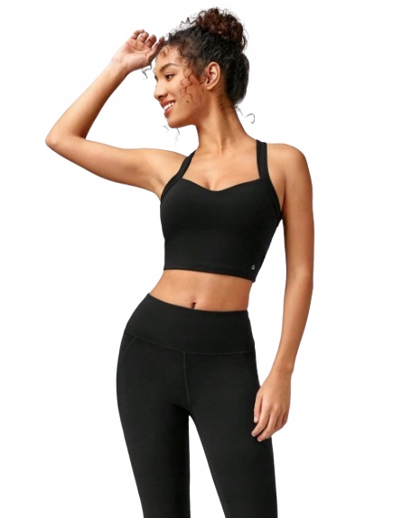 Shein Biustonosz Sportowy Damski Czarny Lekki XXL 1KF