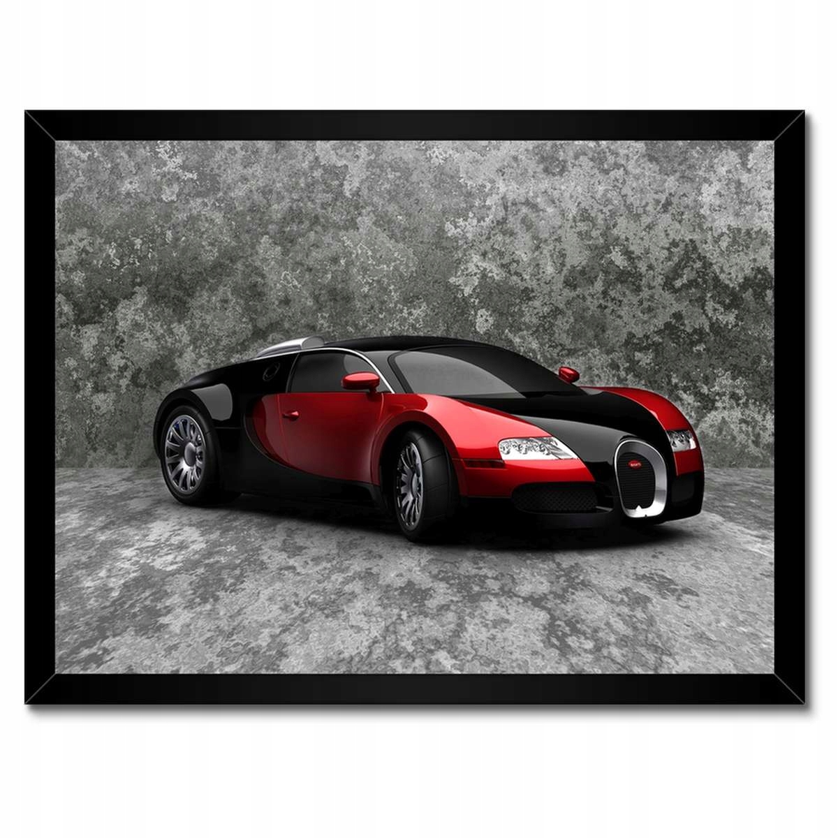 Plakáty v rámu 40x30 Bugatti Veyron Červená
