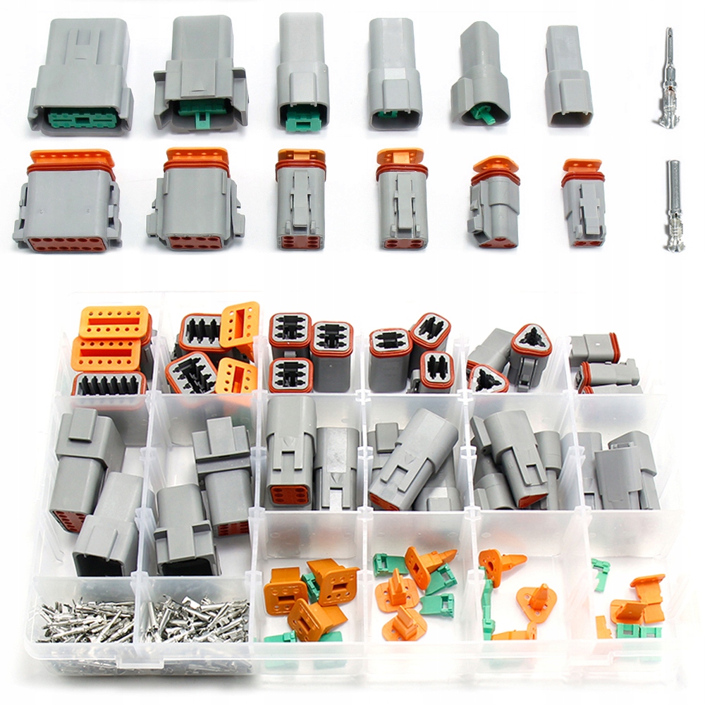 250X Złączy samochodów uszczelkowe wtyki końcówek Hermetyczne elektryczne