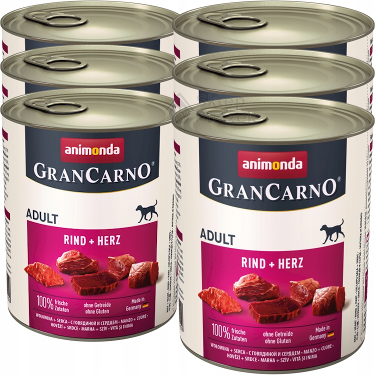 Levně Animonda GranCarno Adult 6x800 g Srdce