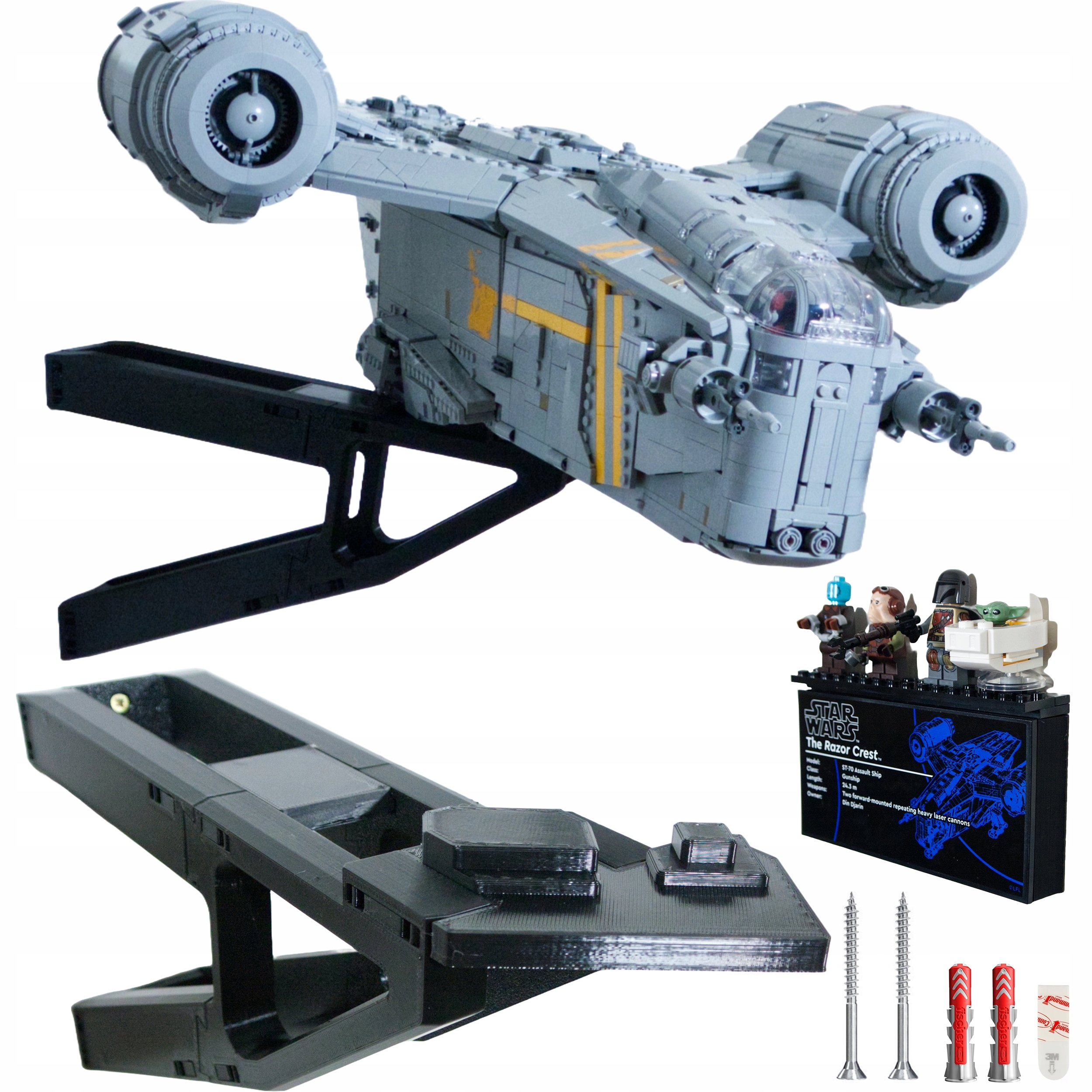 Sada Držáků Na Zeď Věšák Na Sadu Pilových Listů 75331