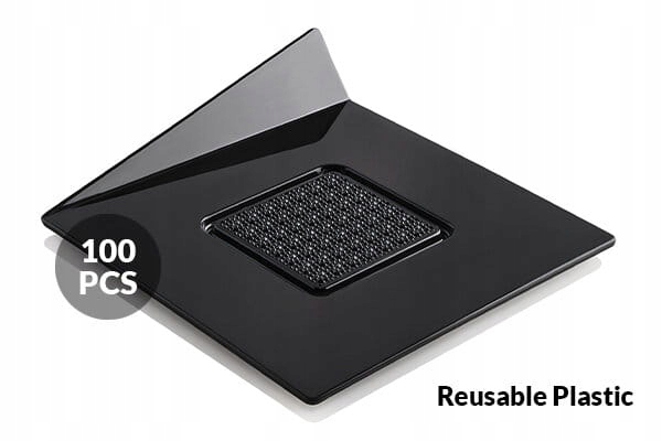 Podkład pod Monoporcje Bankietówka 83x83mm/100szt czarna bankietówki