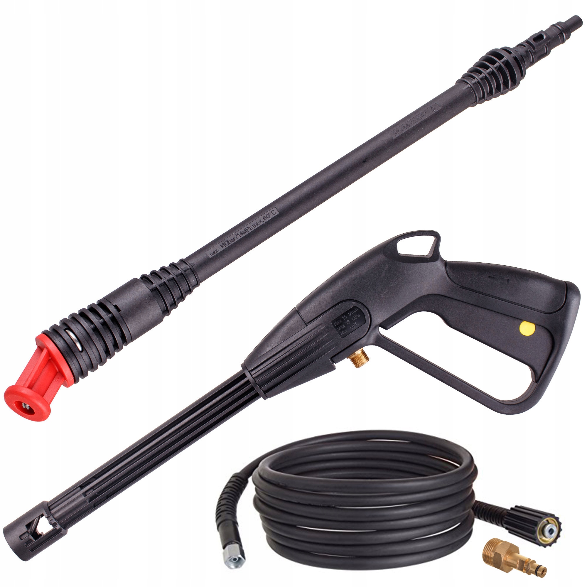 Pistole Lanca Rotační tryska Hadice 5 m pro tlakový čistič Karcher K2 K3 K4 K5