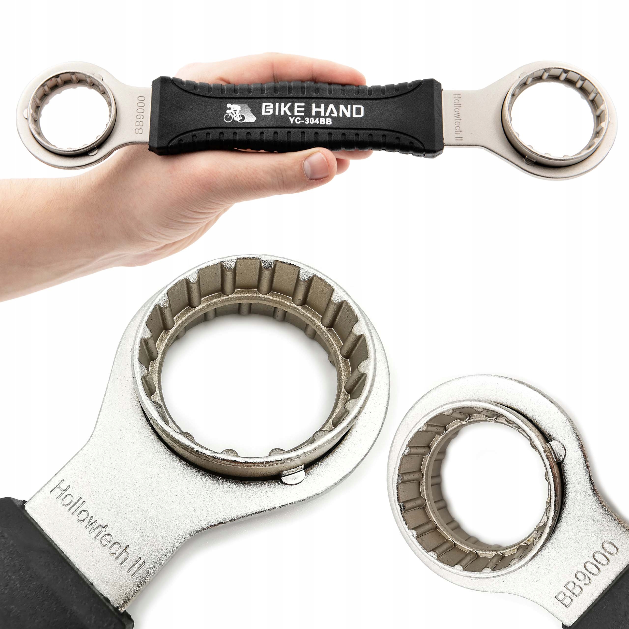 Klucz Bike Hand YC-304BB do łożysk Hollowtech II, Fsa; CenterLock E-thru