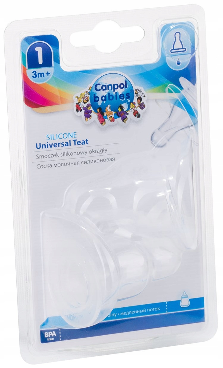 

Canpol Smoczek Silikon Okrągły Butelki Wąskiej 3m+