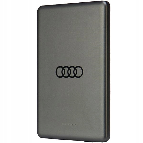 Powerbanka Audi Big Logo MagSafe indukční 15W 5000mAh šedá
