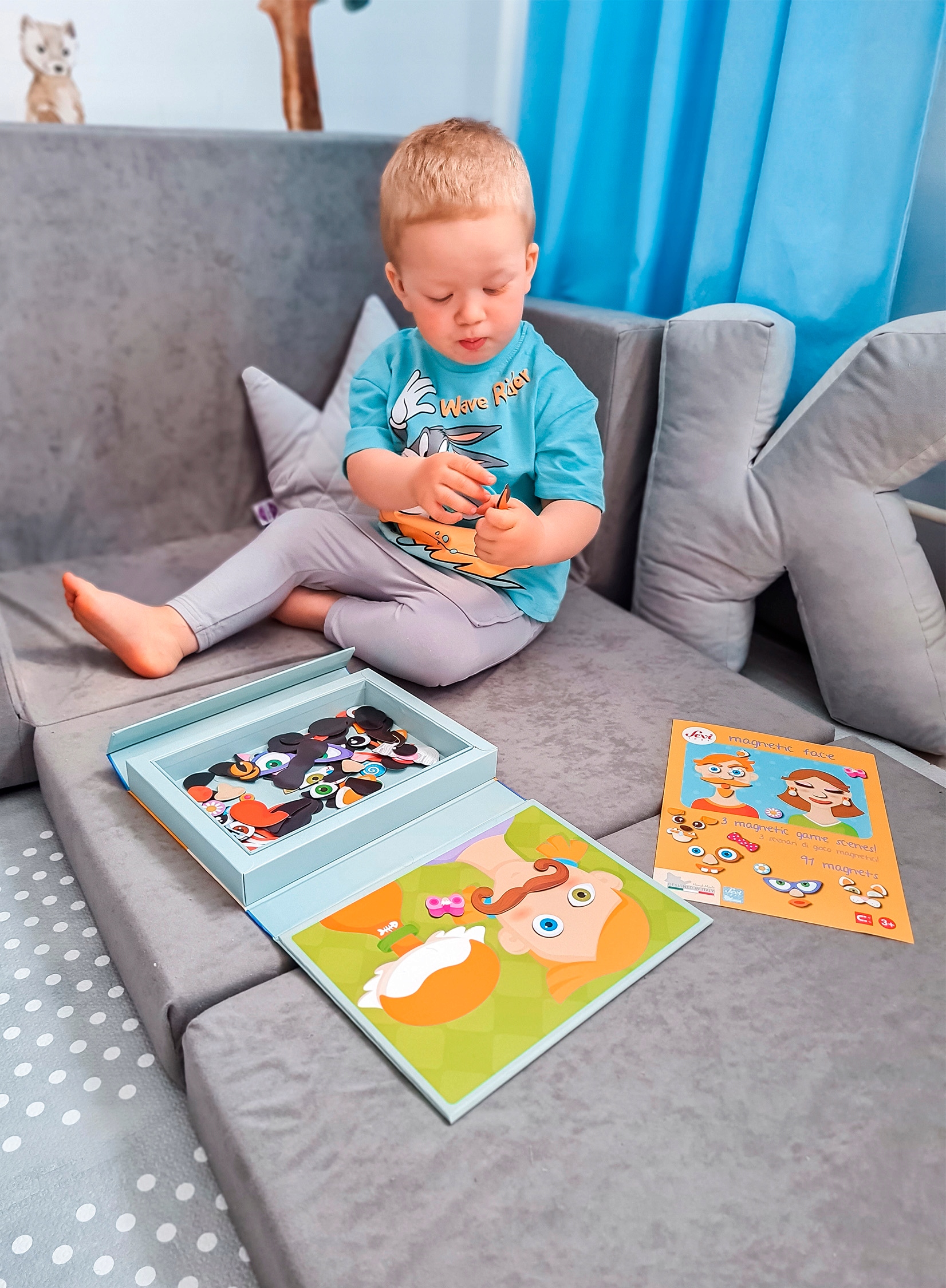 Sofa kanapa rozkładana dla dzieci piankowa pufa IMIĘ DZIECKA GRATIS Bohater brak