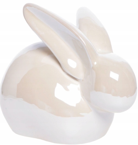 KRÓLIK ZAJĄC FIGURKA CERAMICZNA WIELKANOC M