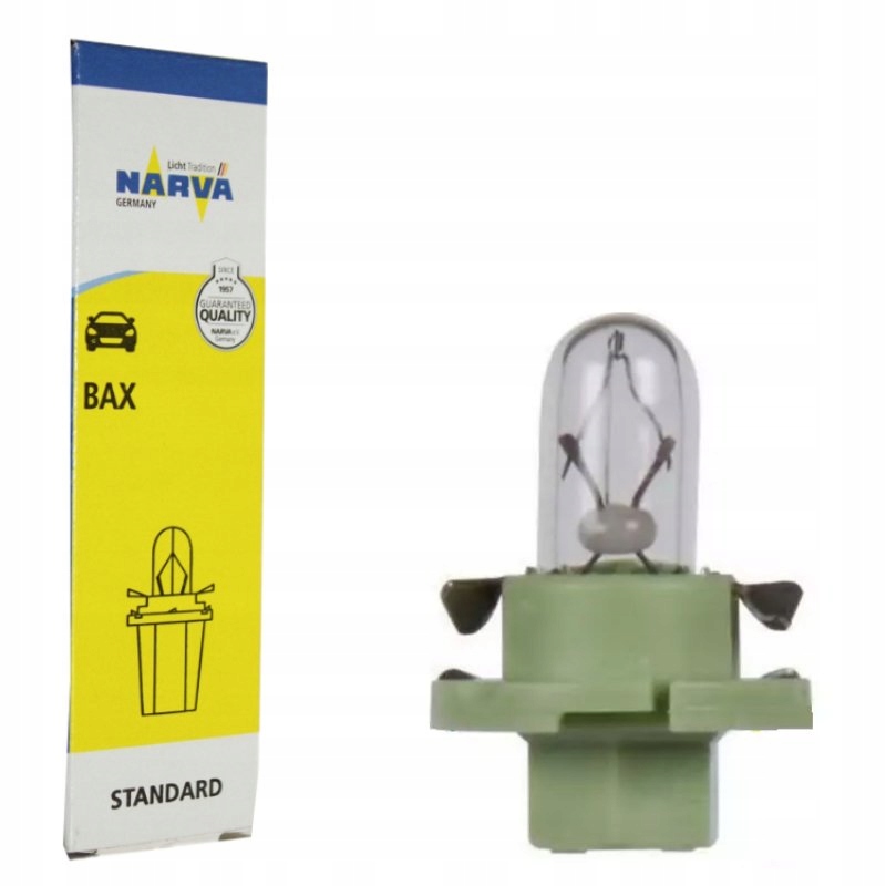 

Narva Żarówka Bax 2W BX8.4D Light 12V 1SZT