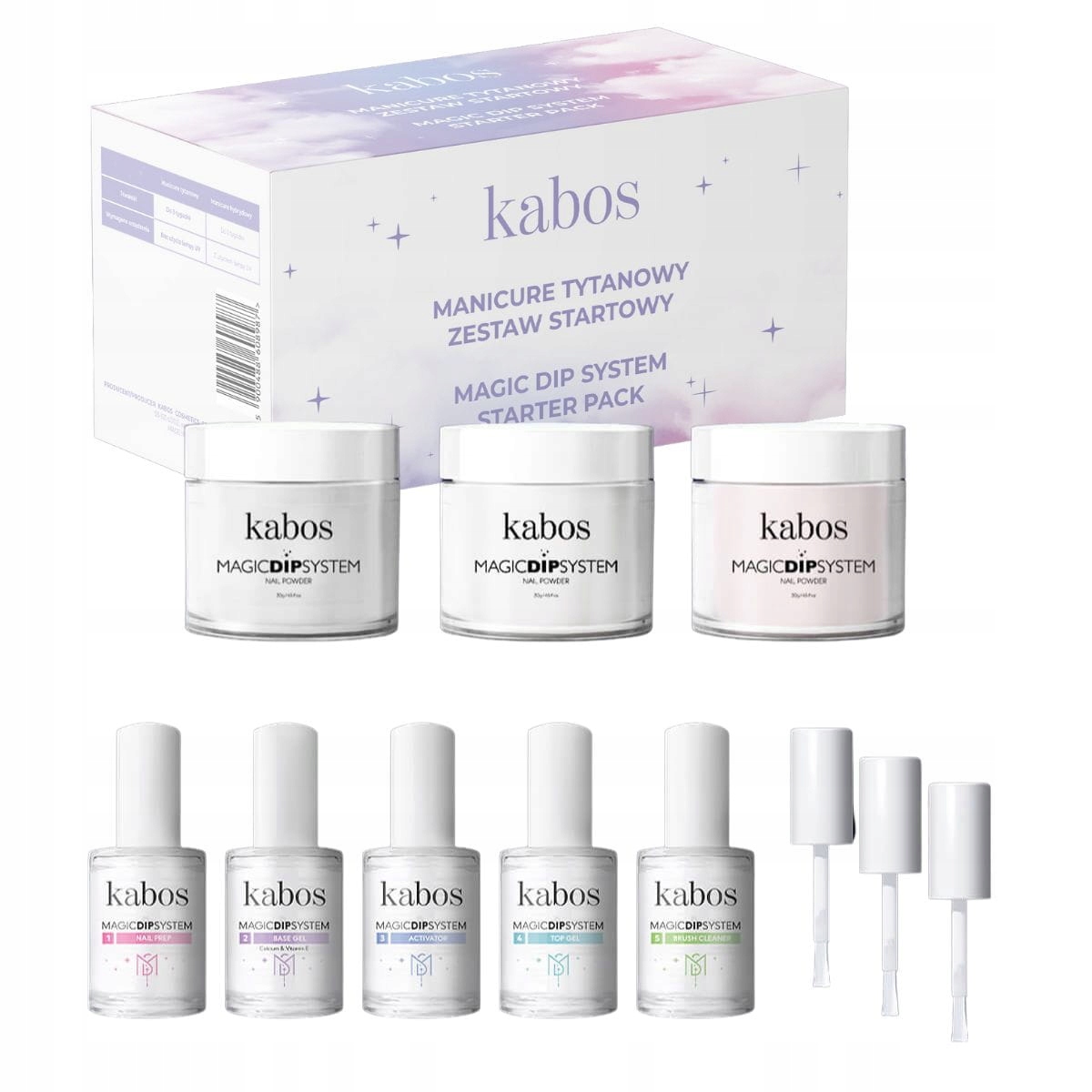 Kabos Zestaw Manicure Tytanowy Magic Dip