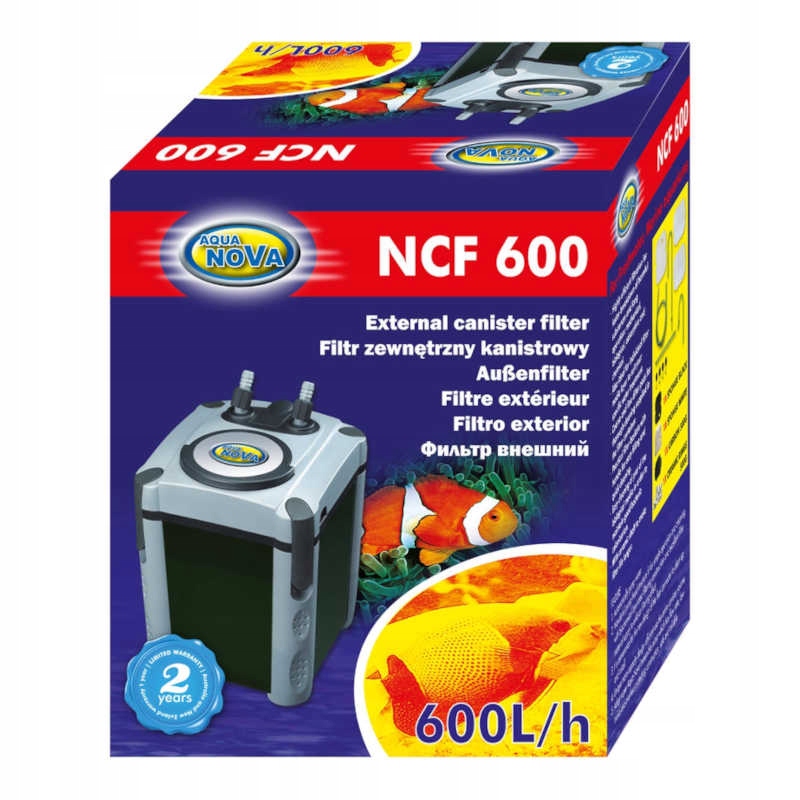 Filtr zewnętrzny do akwarium Aqua Nova NCF-600