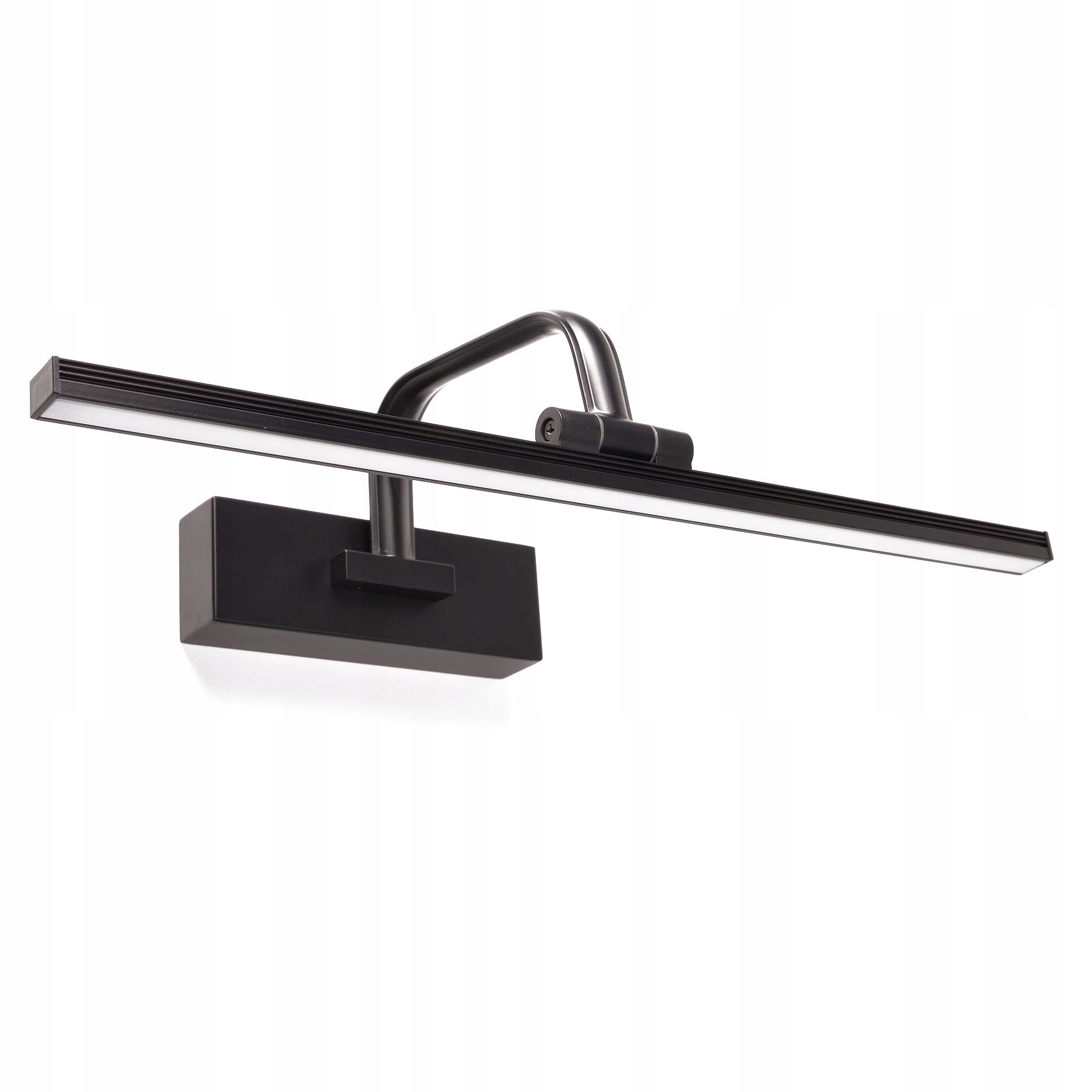 Kinkiet nad lustro Led łazienkowy 40cm 9W 720lm IP44 czarny barwa Neutralna