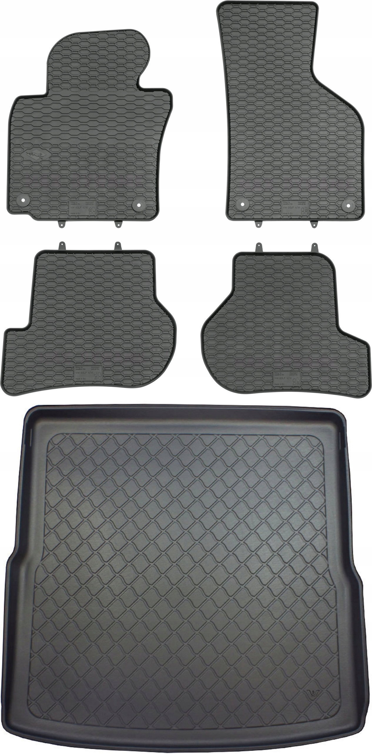 Volkswagen Golf VI Kombi 2009-2013 Koberce s rohožou