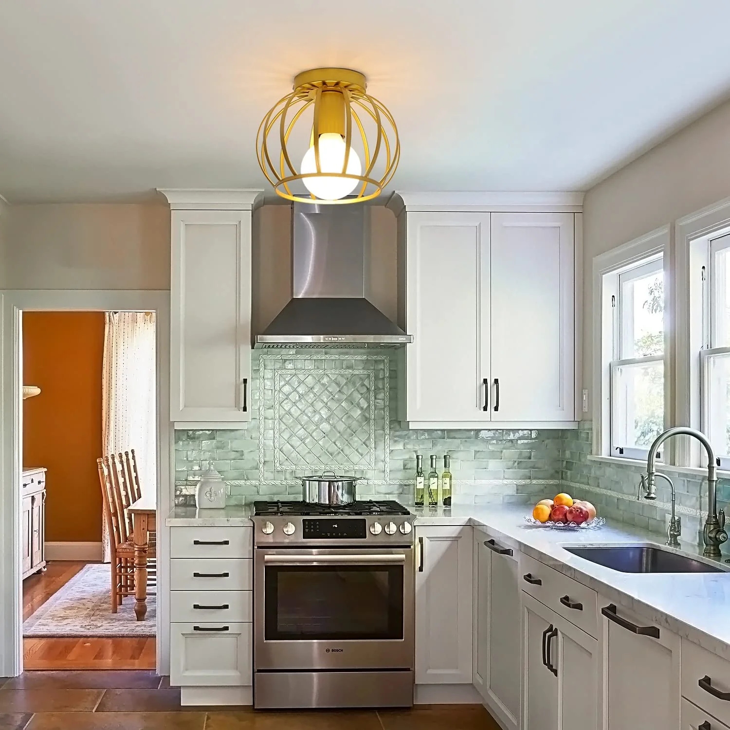 LAMPA SUFITOWA W STYLU VINTAGE DO PRZEDPOKOJU E27 Kolekcja 30843203