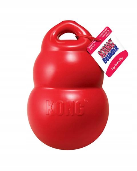 Levně Hračka Kong Dog Bounzer Granát s úchytom, aportovací, červený, guma, L