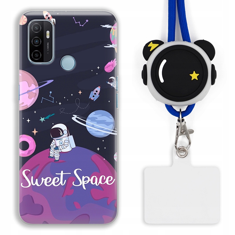 Etui pre Oppo A53S Puzdro krytka Case Astronaut Vesmír Space Top Vzory