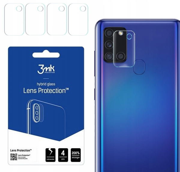 

Szkło do Samsung Galaxy A21S na Tył Aparatu 4 szt