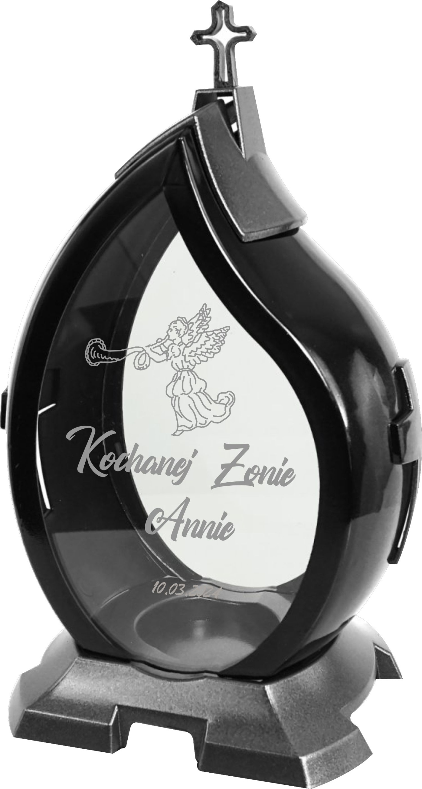 Hřbitovní Svíčka S Gravírováním Nápisem Pro Milovanou Manželku