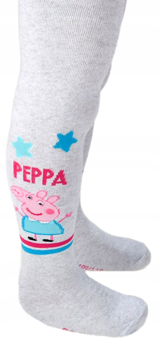 

Rajstopy Dziewczęce Świnka Peppa Pig Szare 104/110