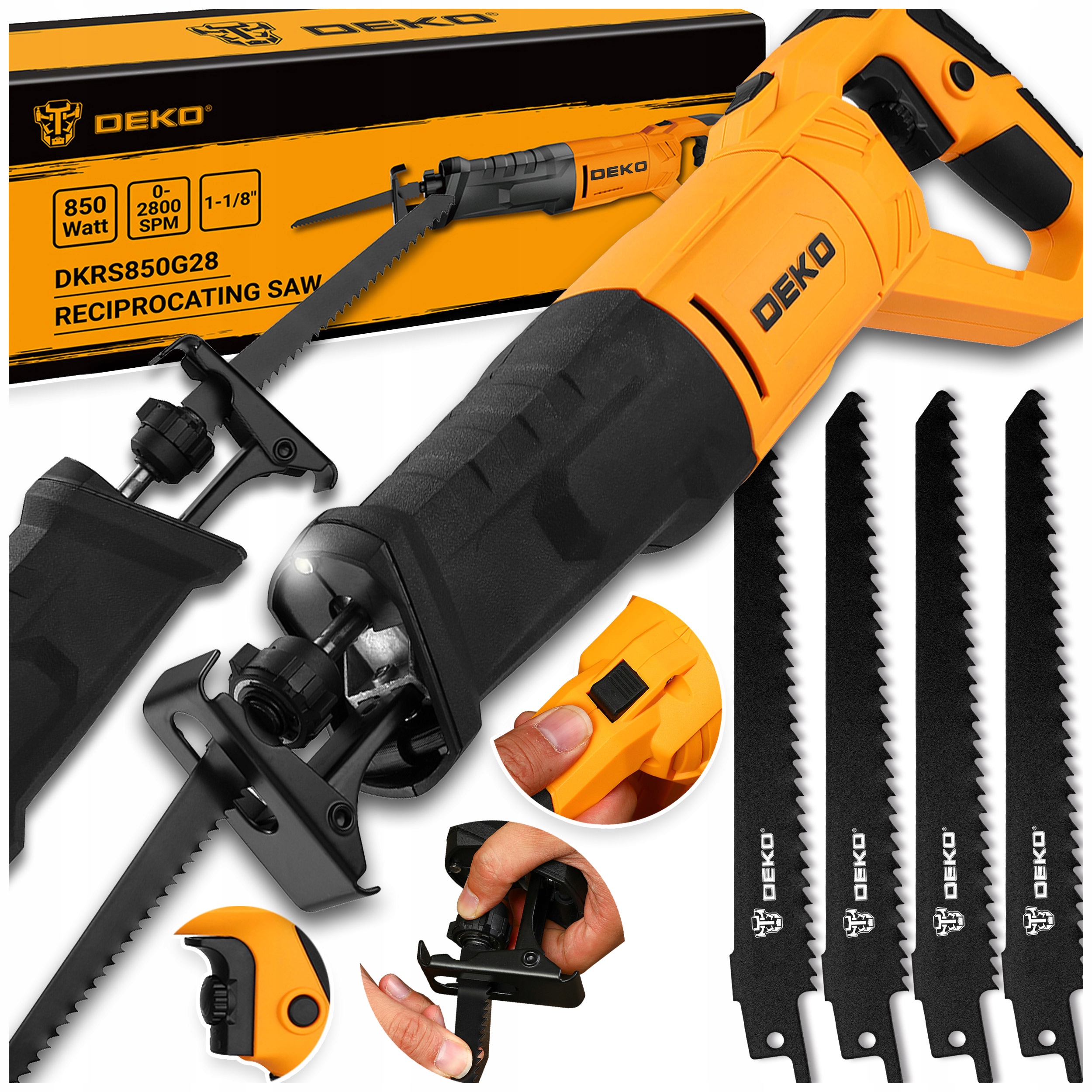 Pila Ocaska Síťová Pila Ocaska Nůž Výkonná Řezačka 850 W Otočná Deko