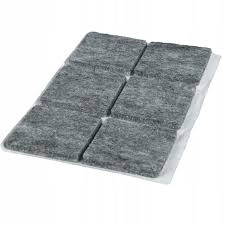 

Filc Samoprzylepny 25 X 25 MM Szary 12 szt