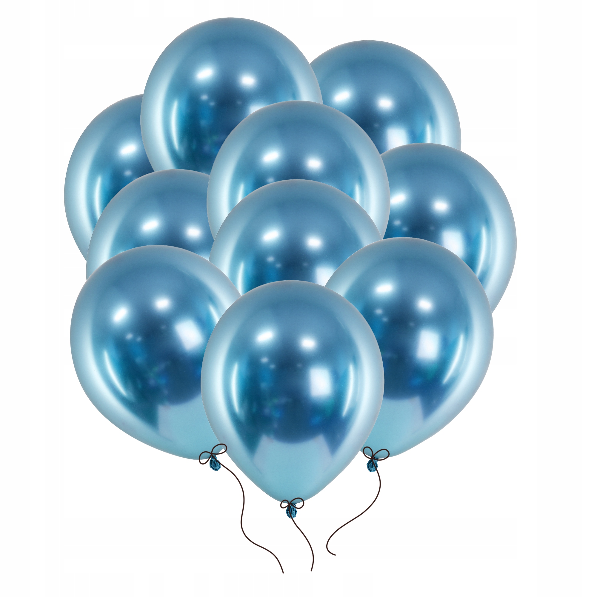 

Balony Chromowane glossy niebieskie 30 cm 10 sztuk