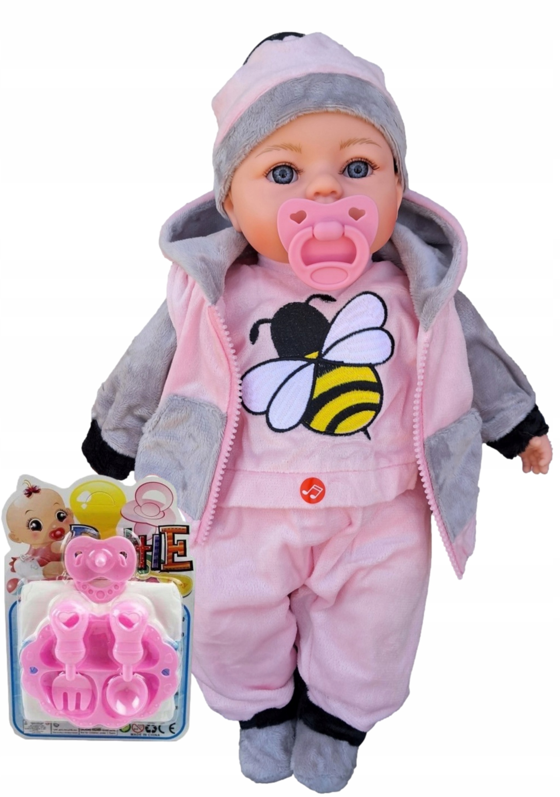 LALKA BOBAS BABY MÓWI ŚPIEWA SMOCZEK PAMPERS BORN JAK ŻYWA Marka Adar