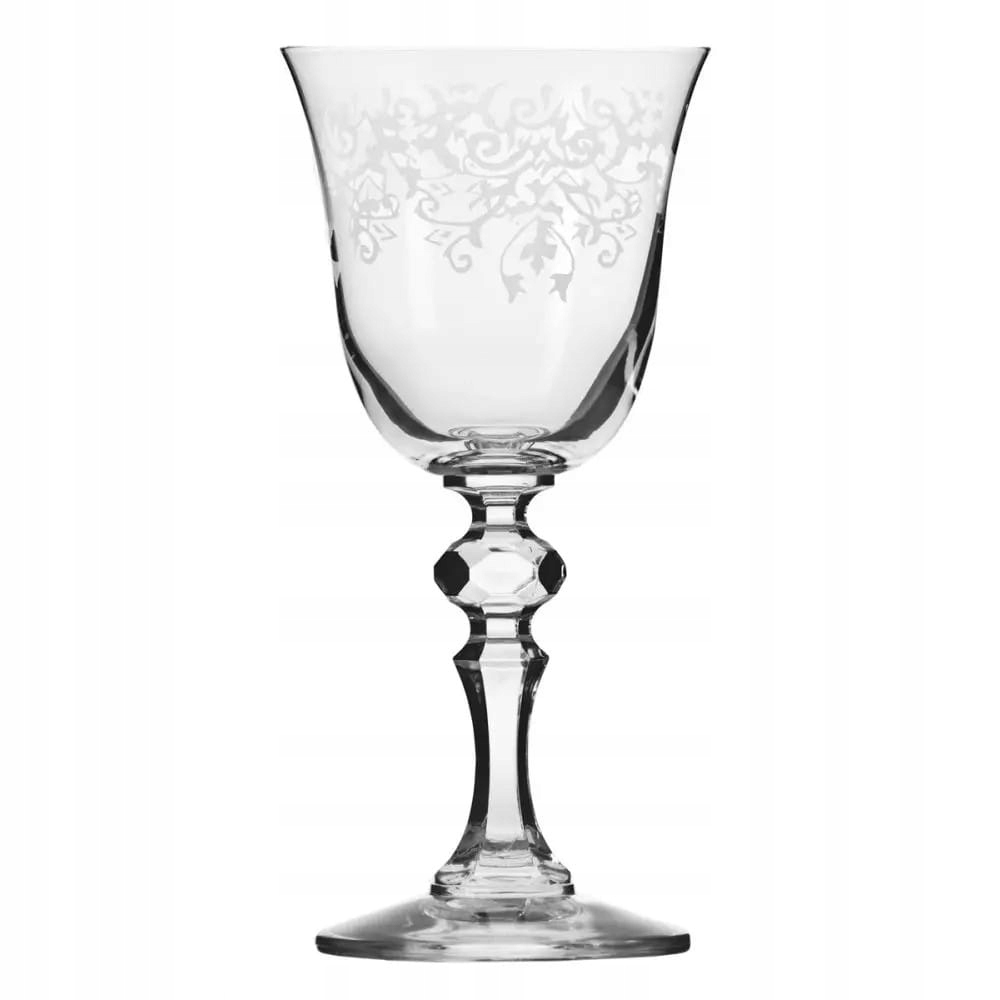 KIELISZKI DO WINA BIAŁEGO KRISTA DECO 150ml.KROSNO Linia Krista Deco