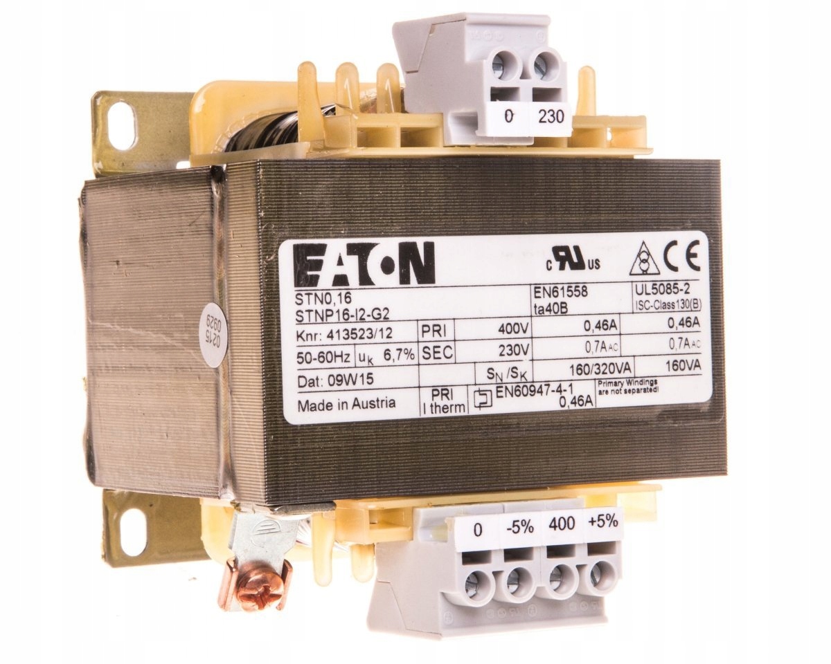 Transformator 1-fazowy 160VA 400/230V STN0,16