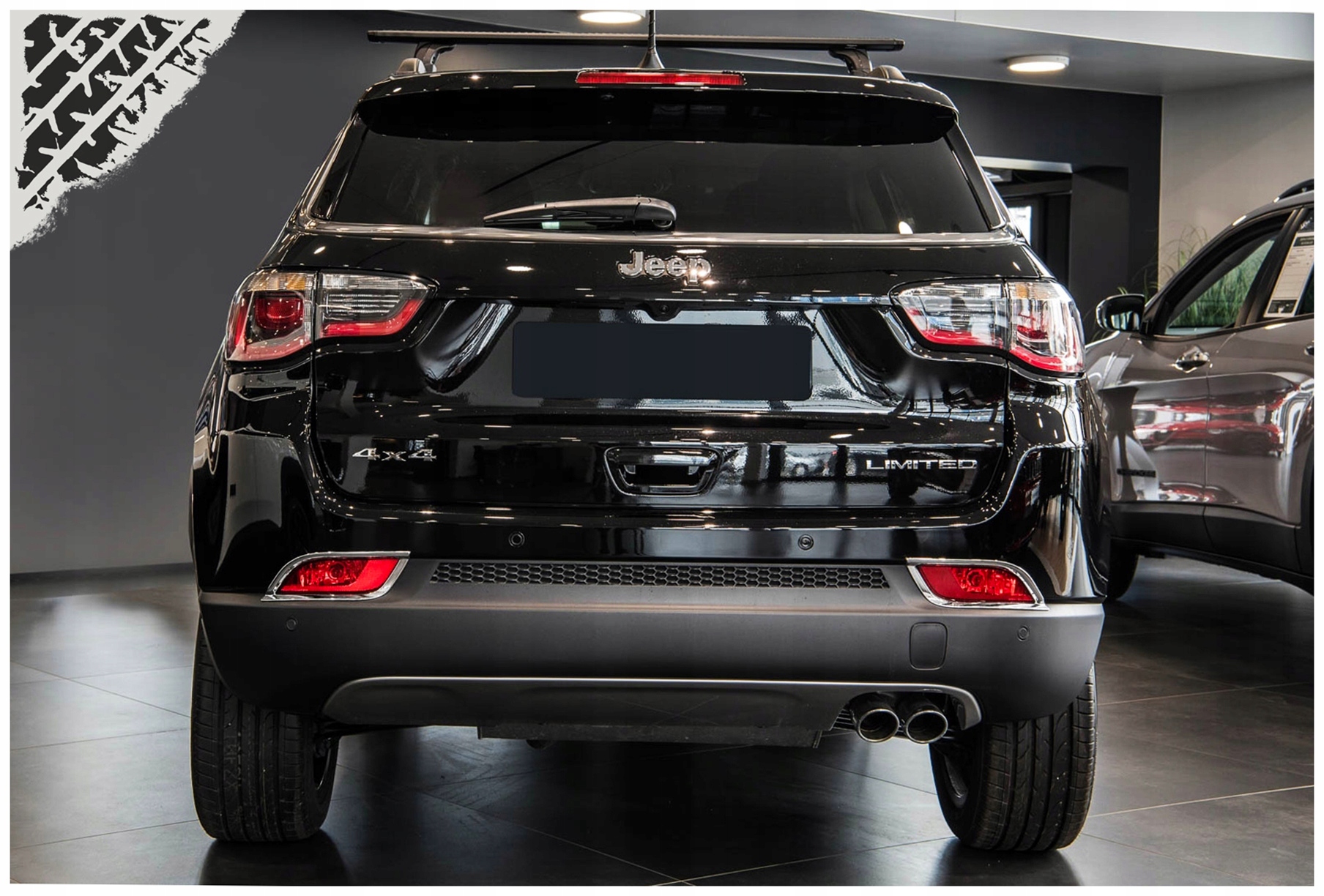 JEEP COMPASS 2017 OZDOBNE RAMKI HALOGENOW TYL Weight with packaging 1 kg