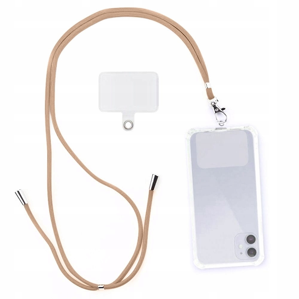 UNIWERSALNA SMYCZ SZNUREK na TELEFON do ETUI V2 CROSSBODY BRĄZOWY