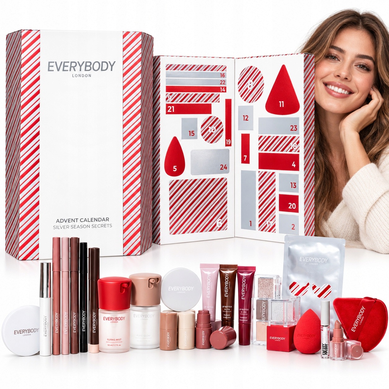 Adventní kalendář Everybody London Kosmetika Make-up pro ženy Dárek