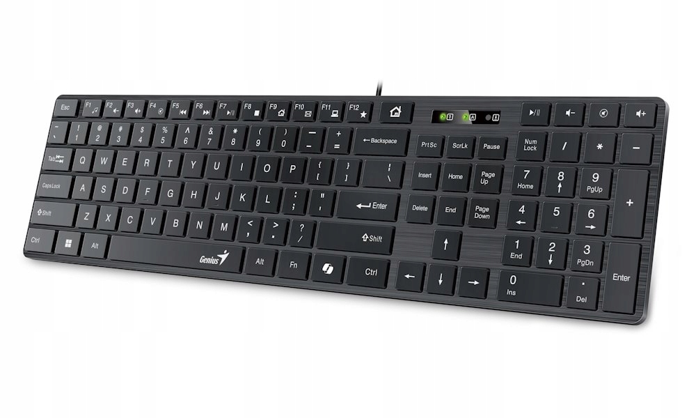Genius SlimStar 126 Copilot, klawiatura Cz/sk, klasyczna, przewodowa (usb),