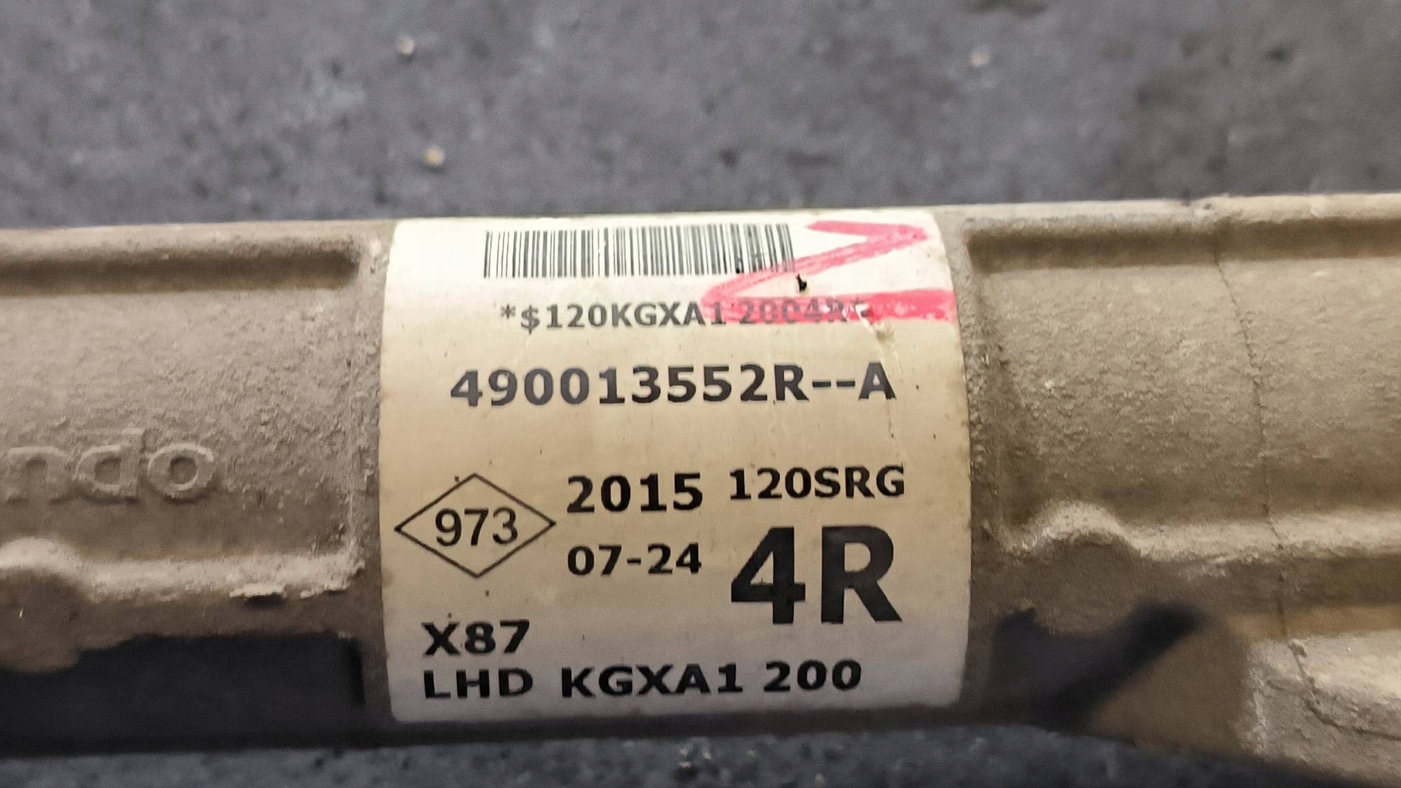 control 490013552R RENAULT CAPTUR and