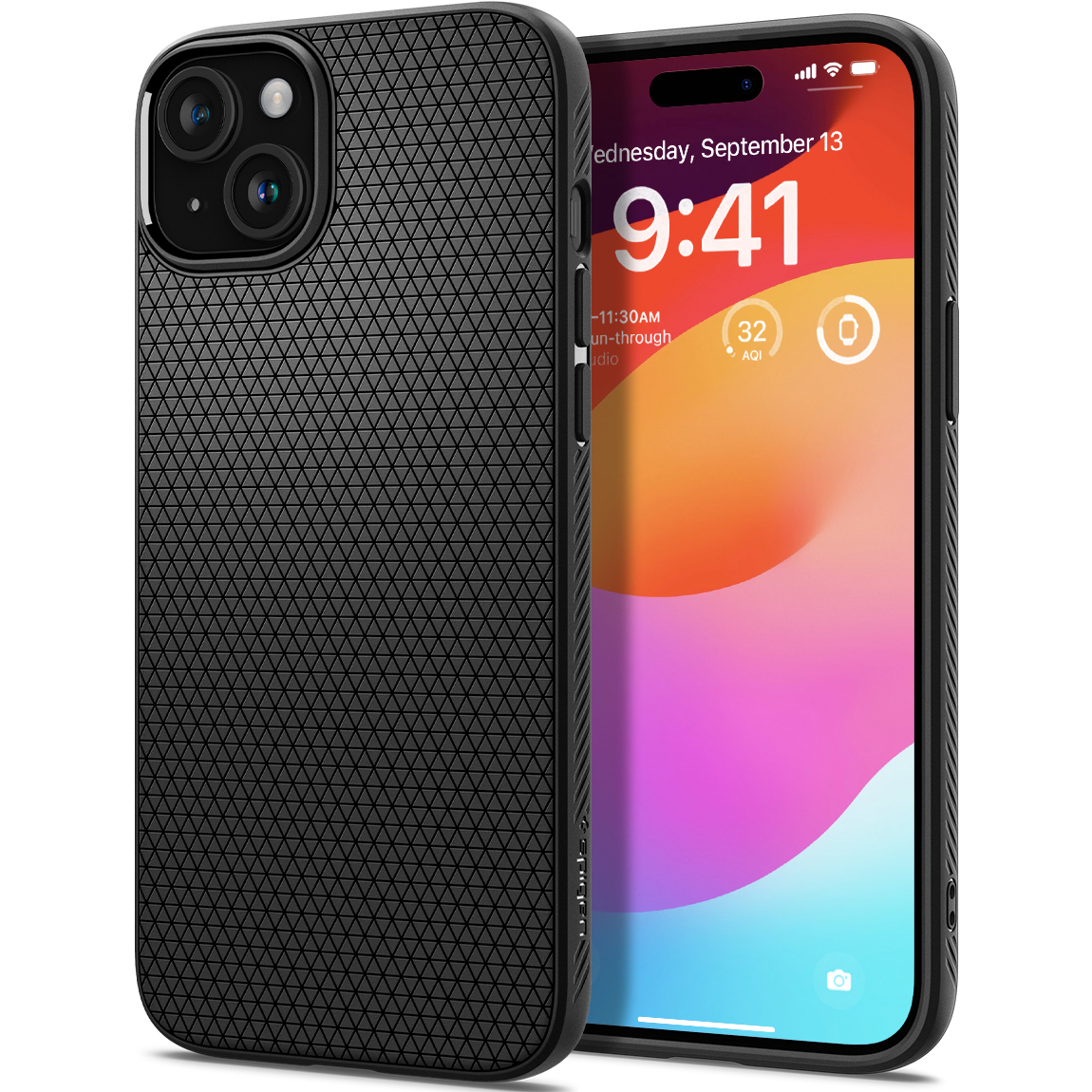 Spigen Liquid Air iPhone 15 Plus Matte Black Spigen