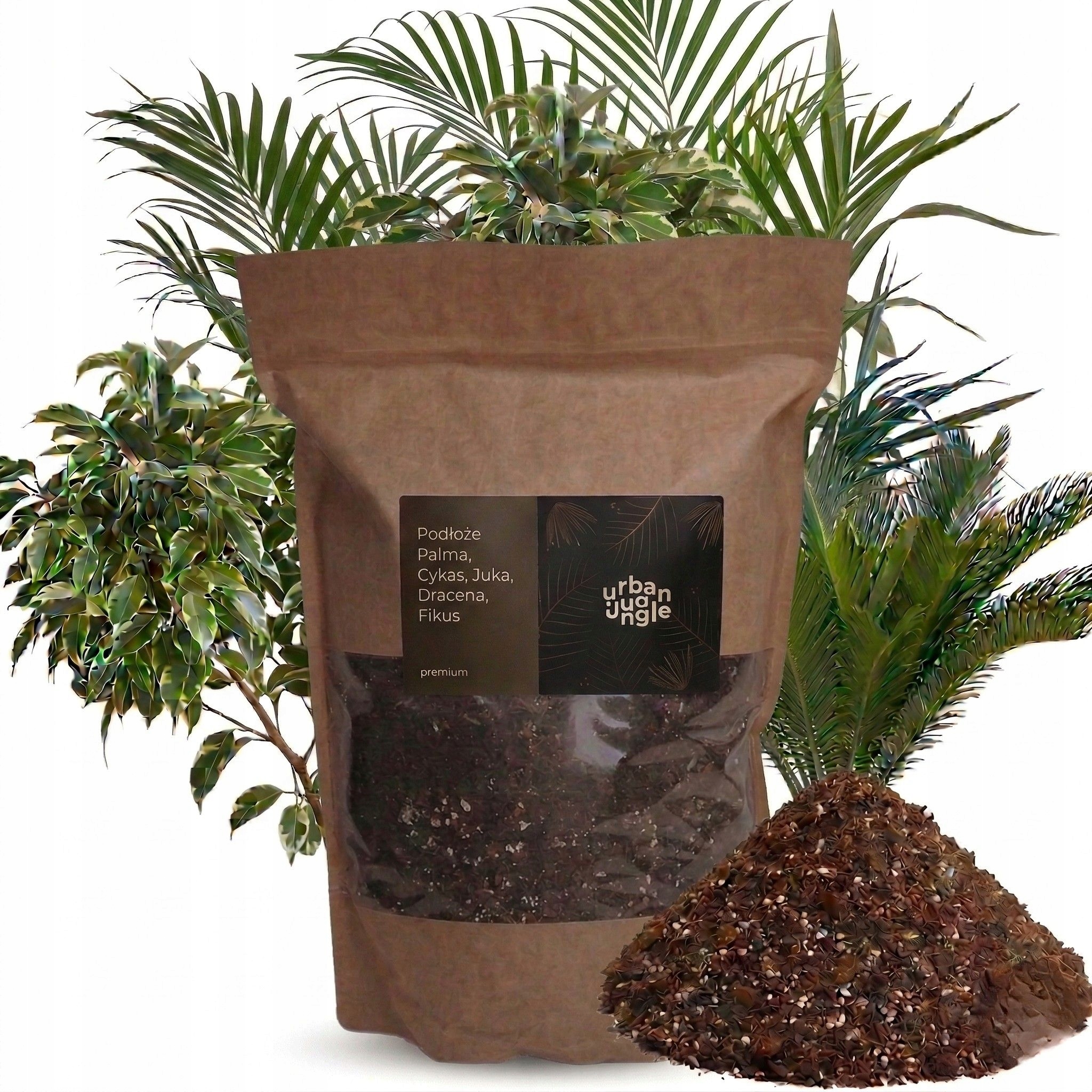 Země Substrát Bigos pro palmu Juki Draceny Fikusa Urban Jungle 15L
