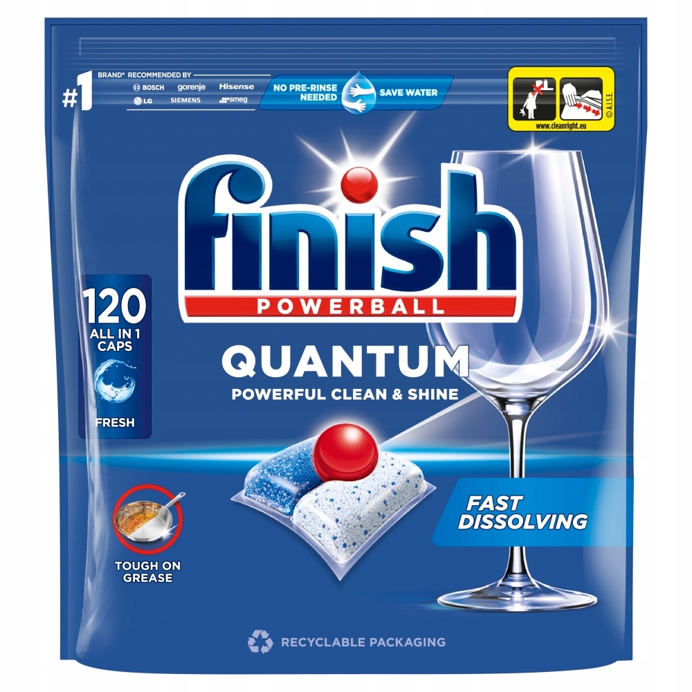 Levně Kapsle do myčky Finish Quantum Fresh 120 kapslí
