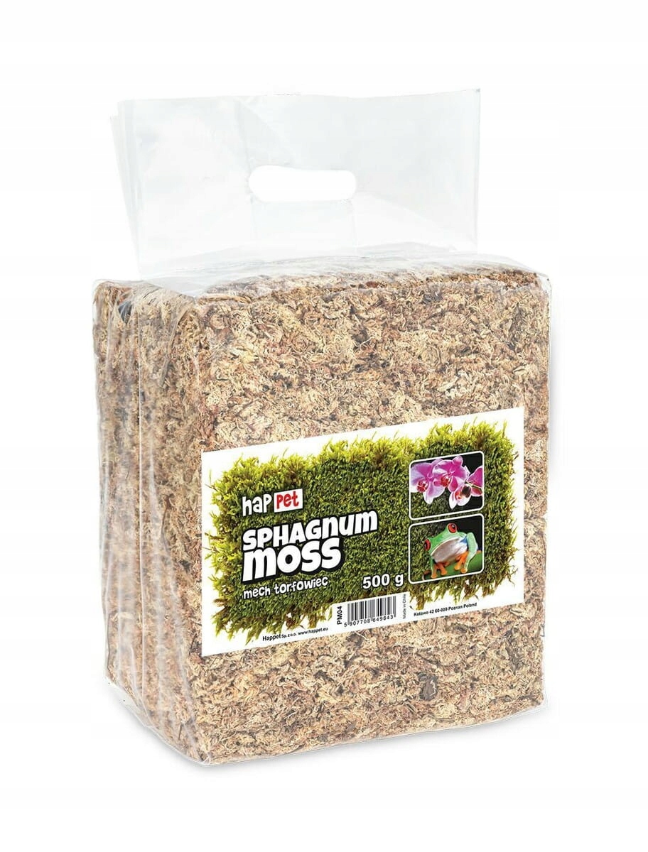Happet Mech Torfowiec 500g Do Terrarium i Ukorzeniania Roślin