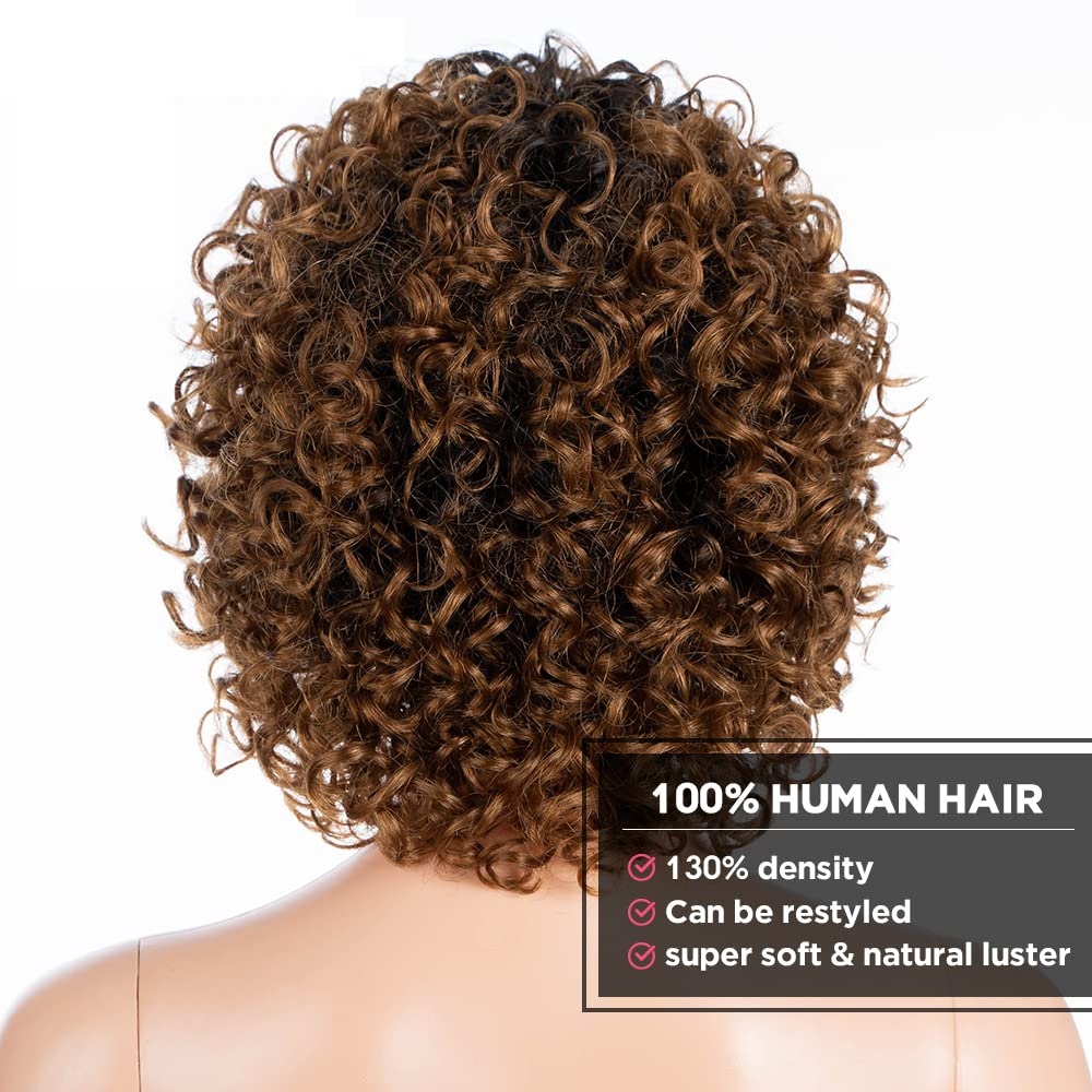 Paruka s krátkými přírodními vlasy, středně hnědá, barva P4/40