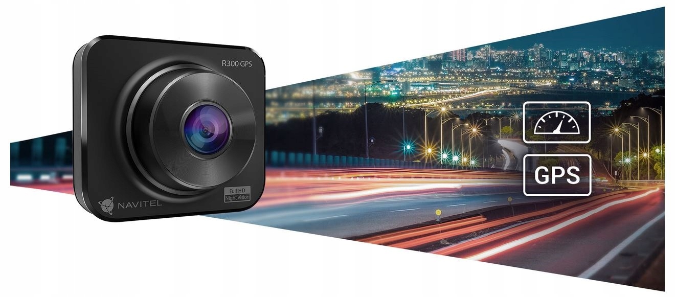 Kamera samochodowa Navitel R300 GPS 16GB MAPY Przekątna ekranu 2